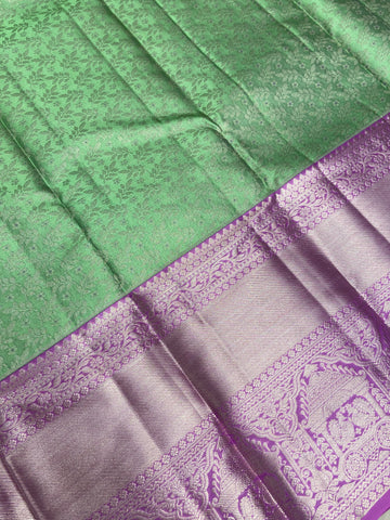 Pure 1G zari handloom Kanjeevaram silk mark certified saree