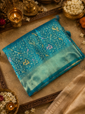 Premium Banarasi Crepe Satin Silk Saree