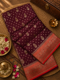 Pure mix crepe silk saree