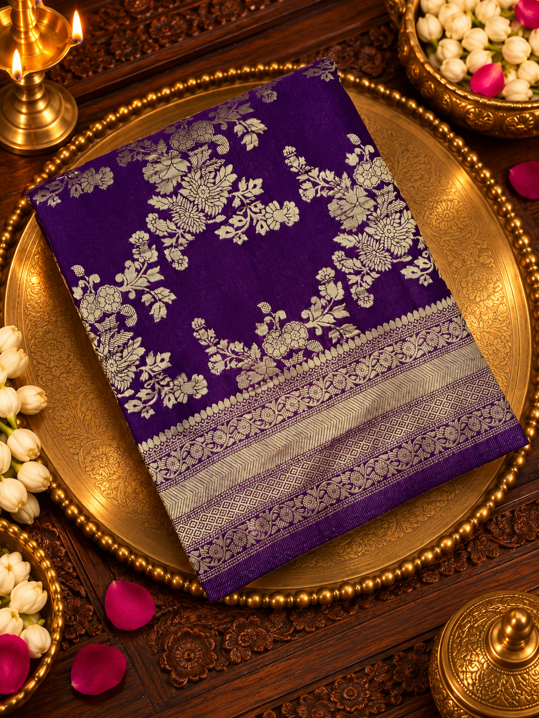 Premium Crush Georgette Saree - 902917
