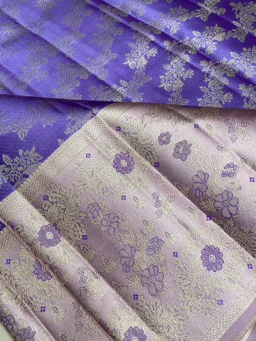 Pure Zari Handloom Kanjeevaram Silk Mark Certified Saree