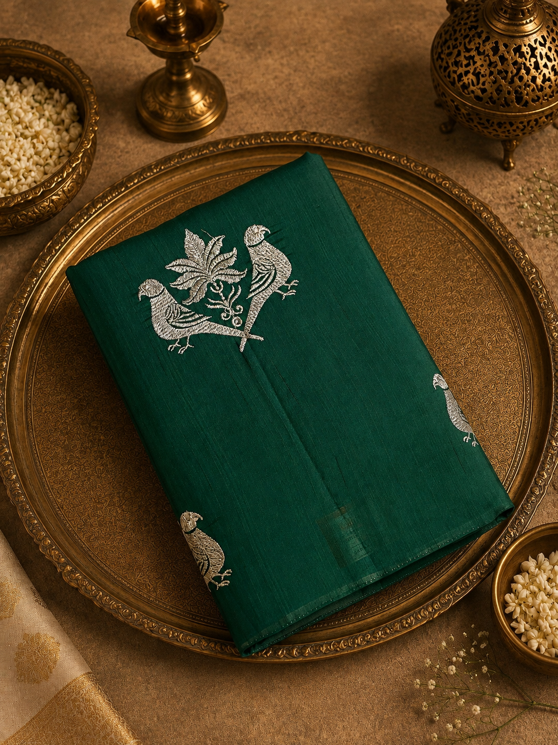 Premium Butter Silk Saree With Zari Work