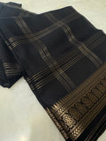 Pure Mix Mysore Crepe Silk Saree- Black