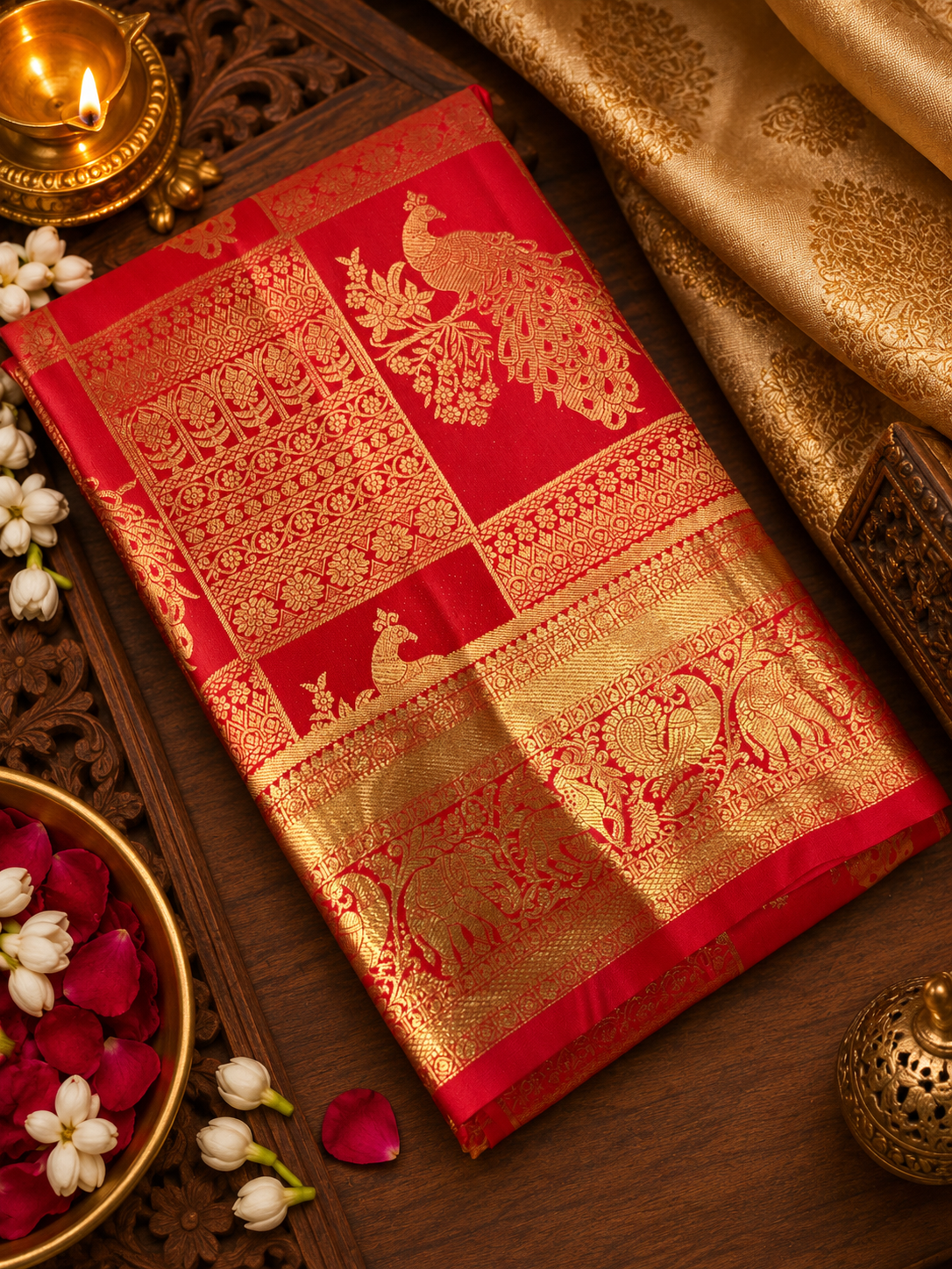 Premium Semi Kanchipuram Silk Saree - RF1118