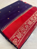 Premium Quality Tussar Saree in Paithani Weaves With Satin Border