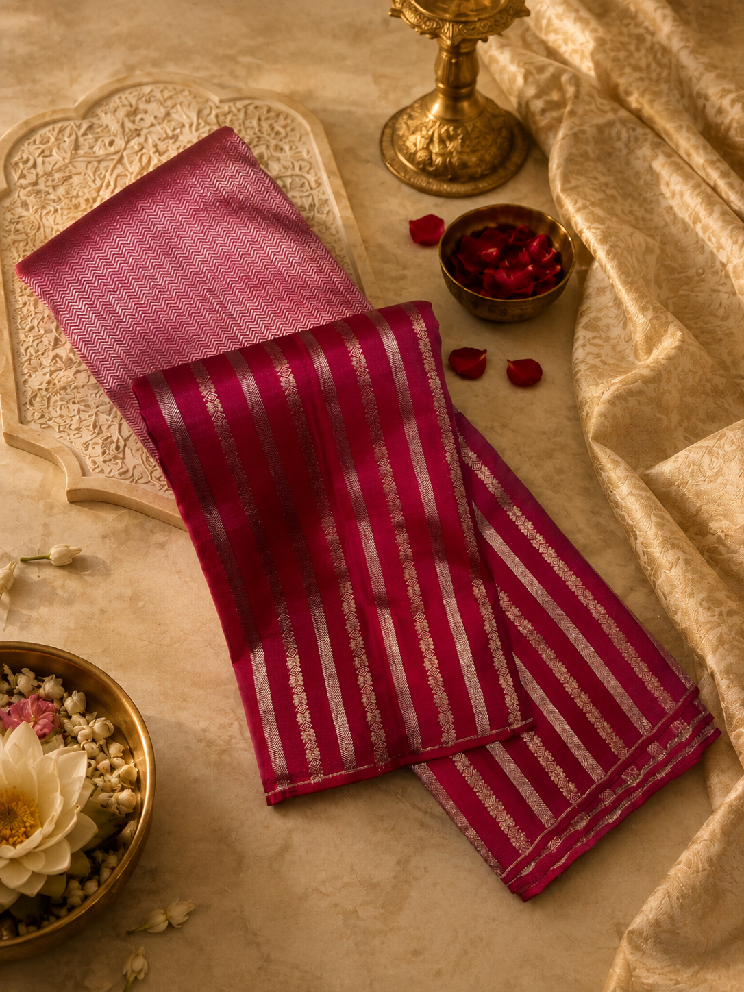 Pure Handloom Kanjeevaram Silk Mark Certified saree