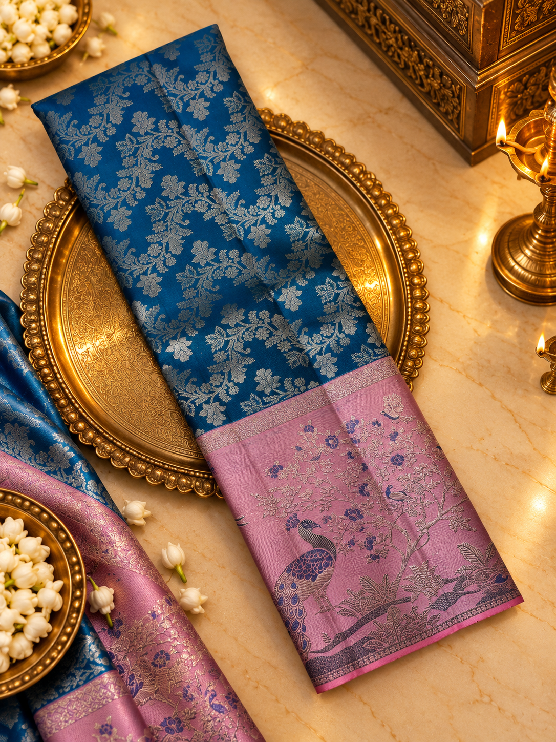 Pure Kanjeevaram Silk Saree- Silk mark certified- PS2369