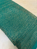 Pure Mix Mysore Crepe Silk Saree in brocade design- 902595 Rama green
