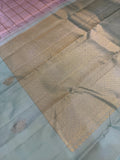 Pure 1G gold zari handloom Kanjeevaram Silk Saree- Silk mark certified- PS2414 Lilac X Pastel green