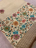 Premium Banarasi Crepe Silk Saree 🦢