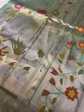 Premium Quality Tissue crepe silk in Paithani - 902691