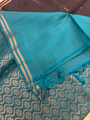 Half mix Kanjeevaram soft silk saree