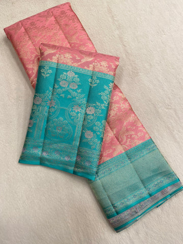 Pure Zari Handloom Kanjeevaram Silk Mark Certified Saree