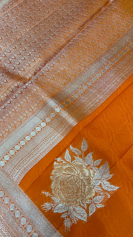 Pure Organza by Mashru silk saree