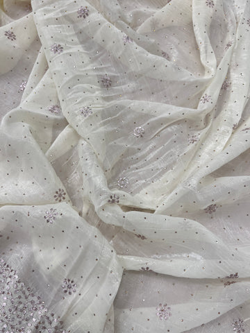 Premium Crush Organza Saree
