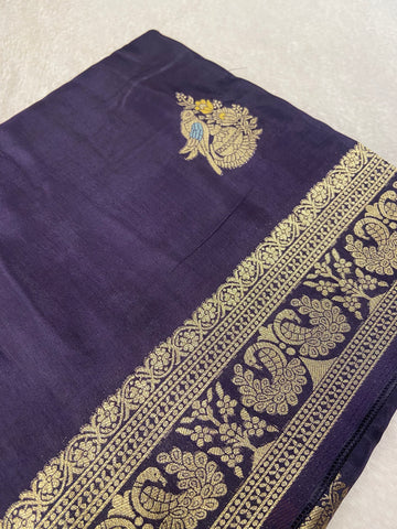 Premium Crepe Satin Silk Saree