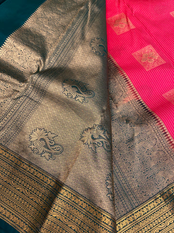 Pure Kanjeevaram silk mark certified saree