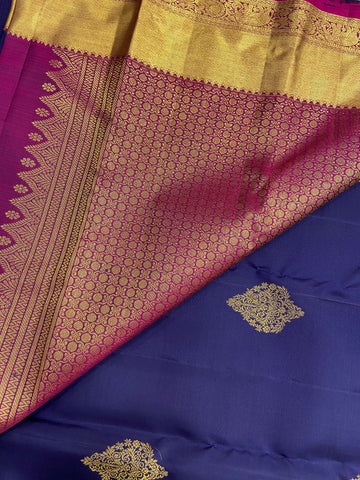 Pure zari handloom Kanjeevaram silk mark certified saree