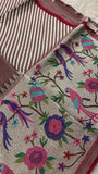 Pure Tissue Organza With Paithani Border - 901996
