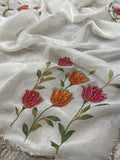 Premium Crepe Organza Saree