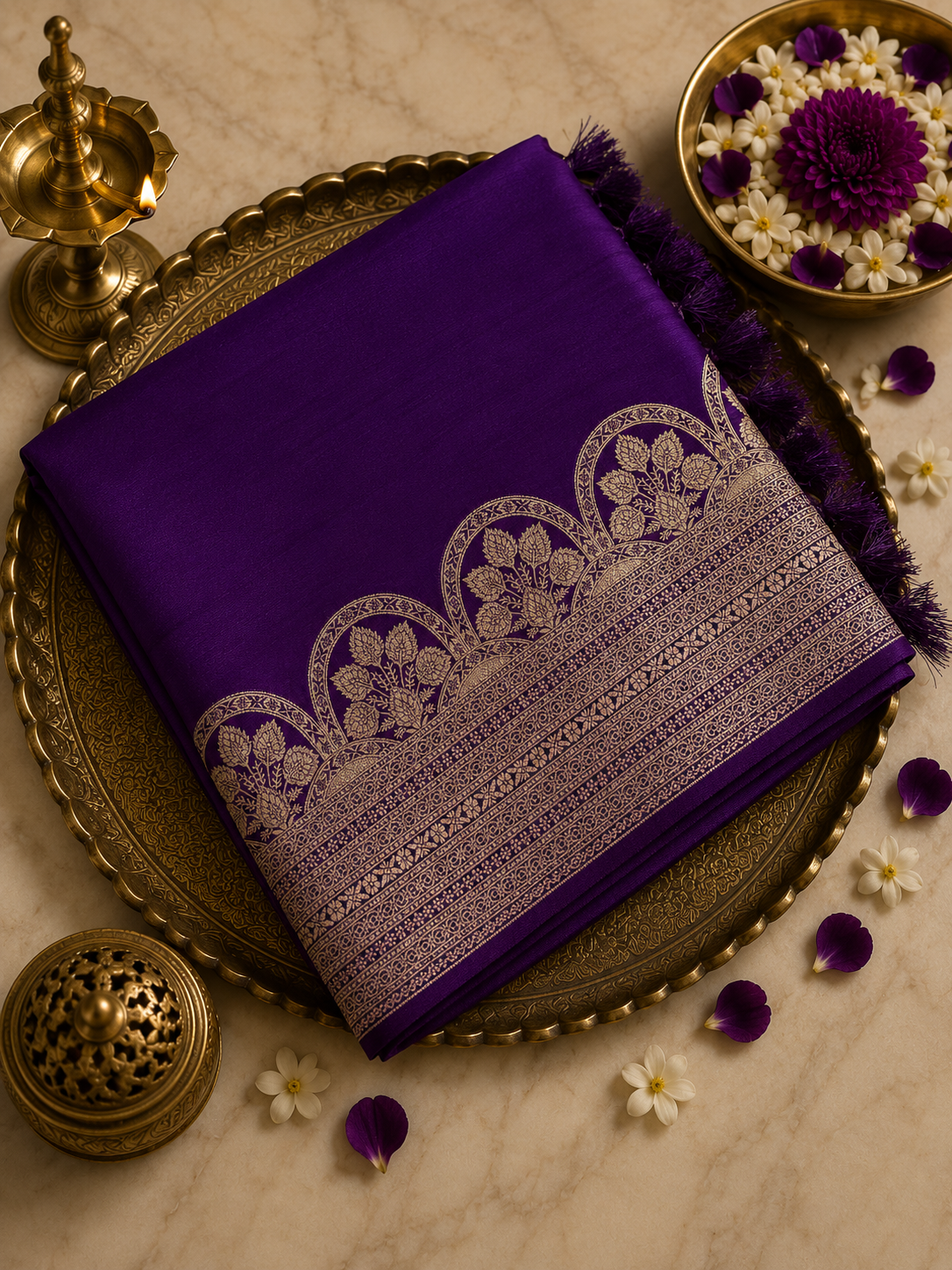 Pure Crepe Satin Silk Saree