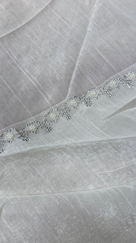 Premium Crush Organza Saree