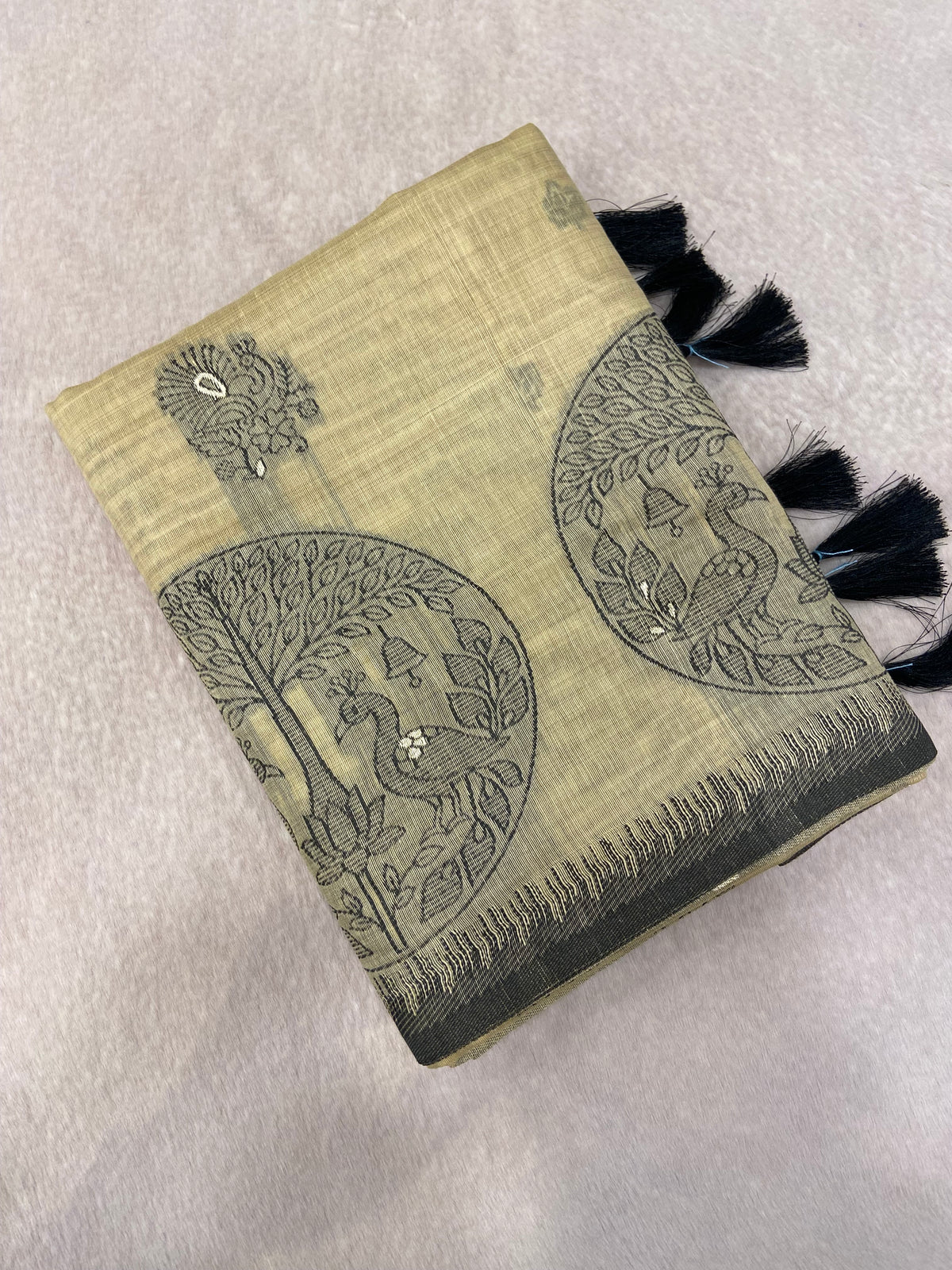 Premium Semi Chanderi Saree(light)