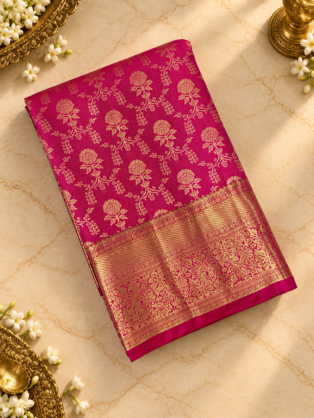 Premium Bridal Semi Kanchipuram Silk Saree -RF1321