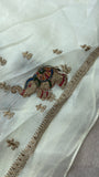 Premium Crush Organza Saree🦢 - 902658