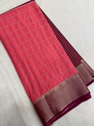 Pure Mix Crepe Mysore Silke Saree ✨