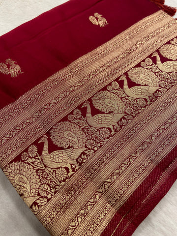 Premium crepe satin silk saree