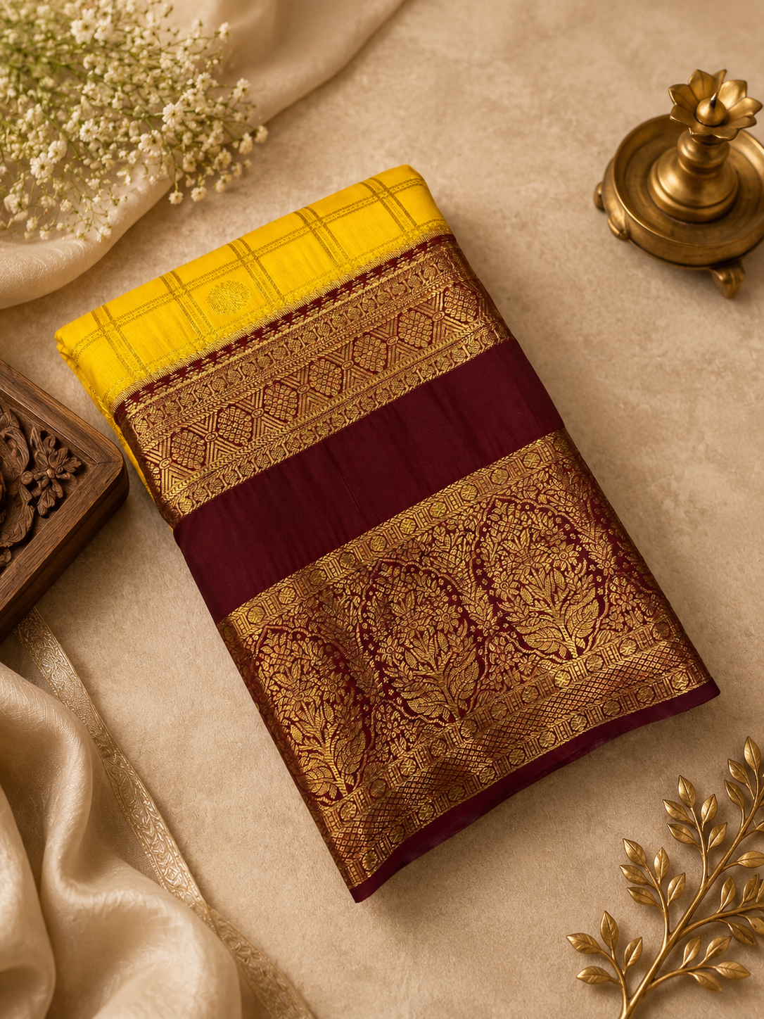 Premium Bridal Semi Kanchipuram Silk Saree