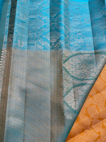 Pure Zari Handloom Kanjeevaram Silk Mark Certified Saree
