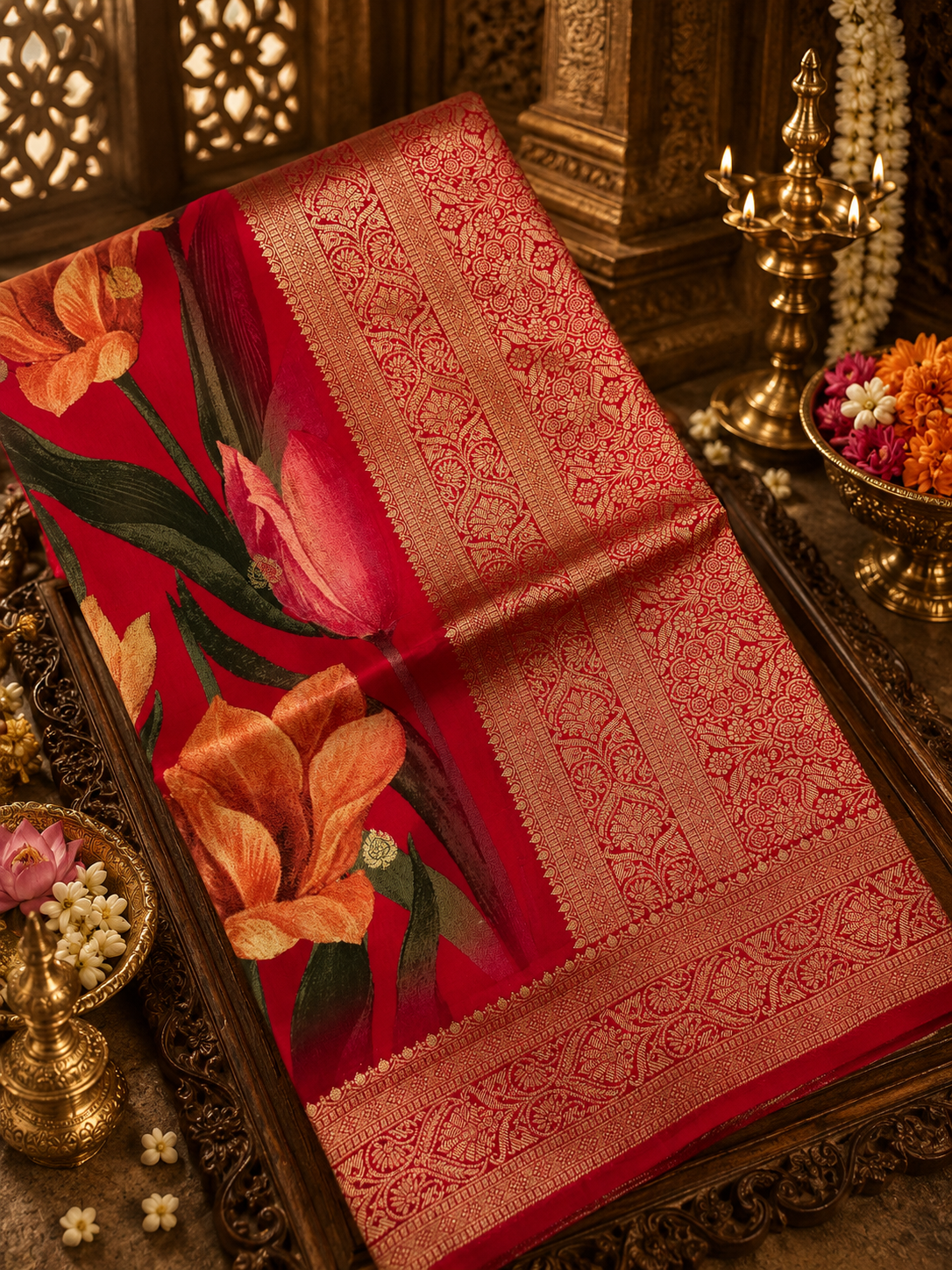 Digital Print Concept In Premium Semi Kanchipuram Silk Saree🌹
