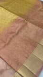 Premium quality organza saree in triple tone