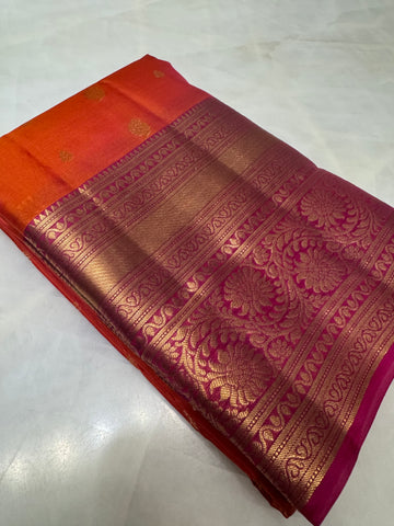 Half Mix Kanjeevaram Silk Saree
