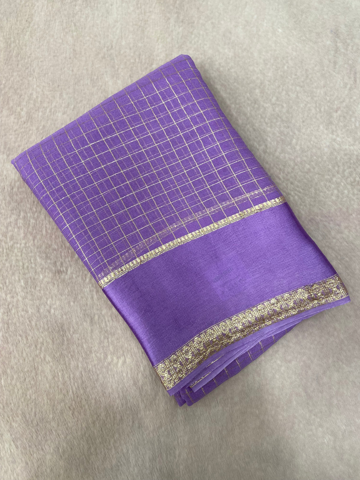 Chiffon Saree With Satin Border