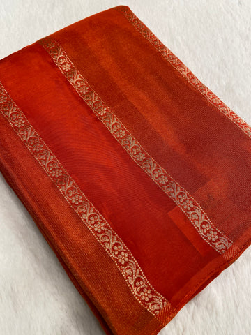 Pure Chinnon Saree🔥