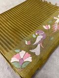 Premium Organza Saree With Embroidery - 901988
