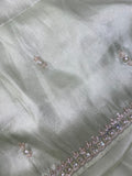 Designer cocktail organza saree