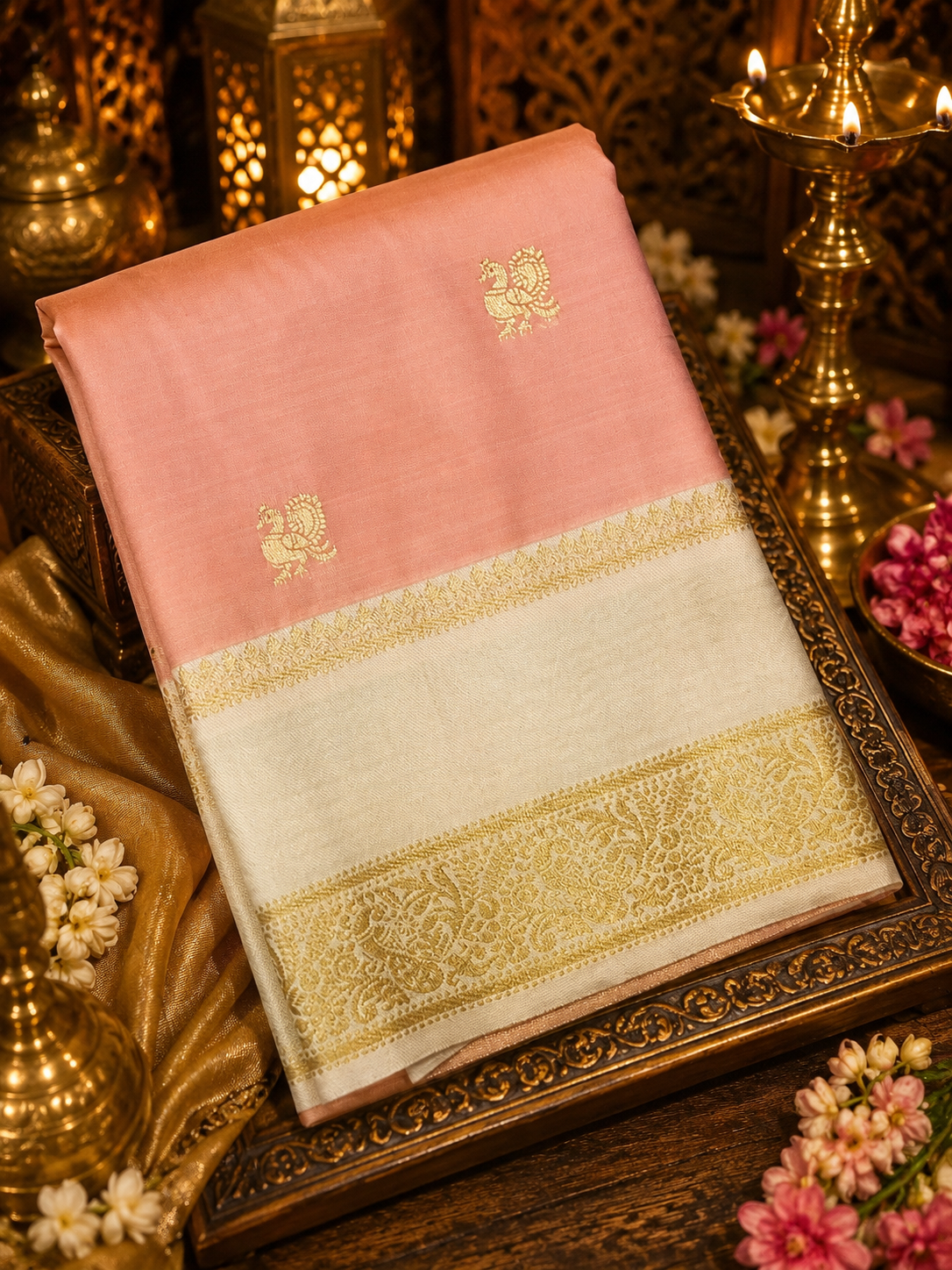 Premium Semi Kanjeevarams Silk Saree