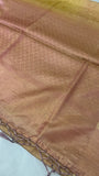 Premium quality organza saree in triple tone
