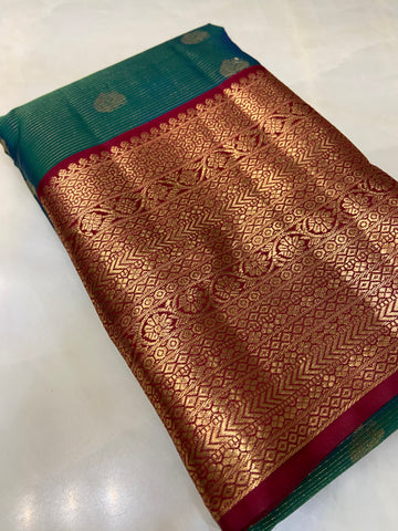 Pure Kanjeevaram silk mark certified saree