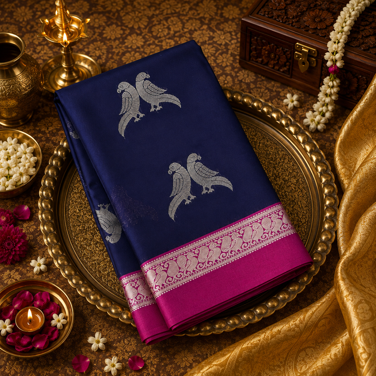 Premium Semi Kanchipuram Silk Saree