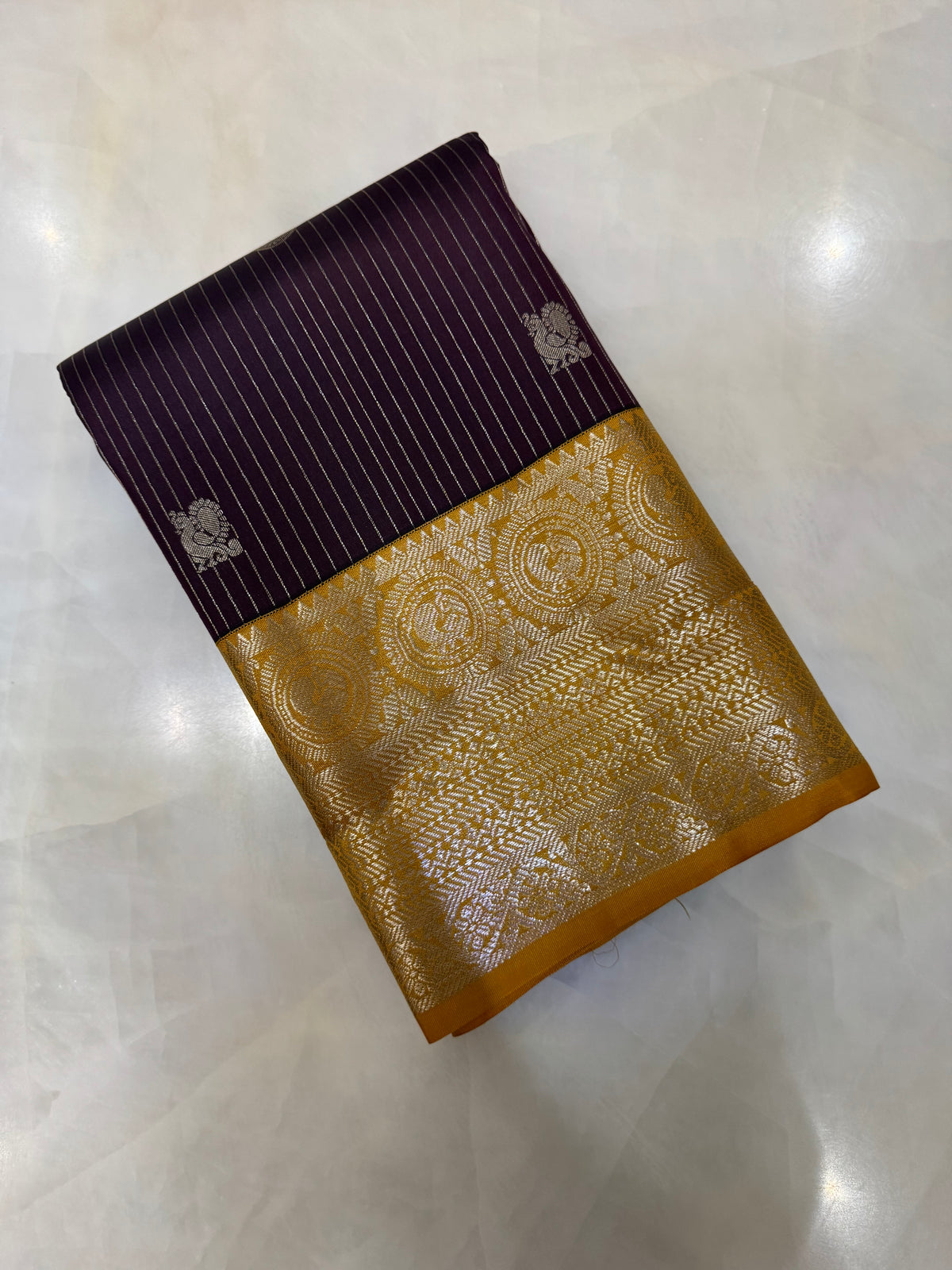 Pure Kanjeevaram silk mark certified saree