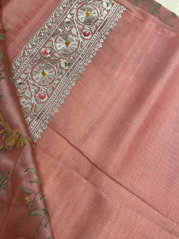 Pure tissue organza saree