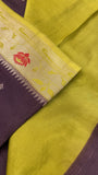 Premium Russian Silk Saree With Paithani Border