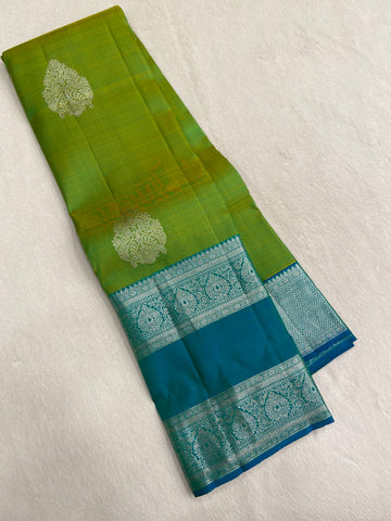 Pure 1G zari handloom Kanjeevaram silk mark certified saree