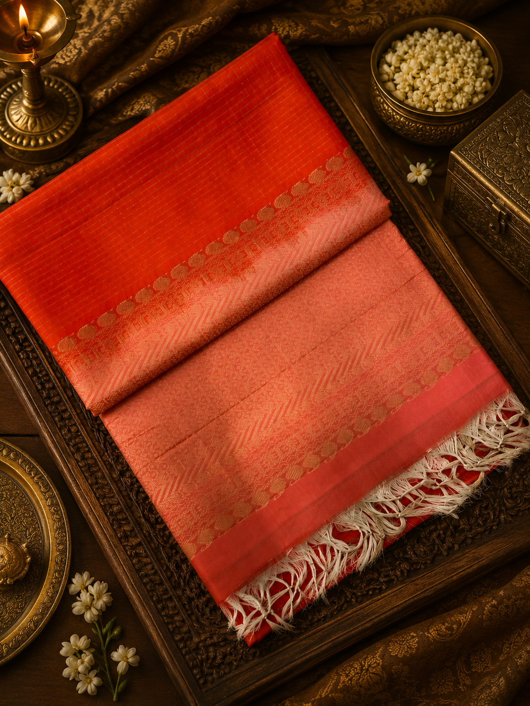 Pure Kanjeevaram Soft Silk Saree