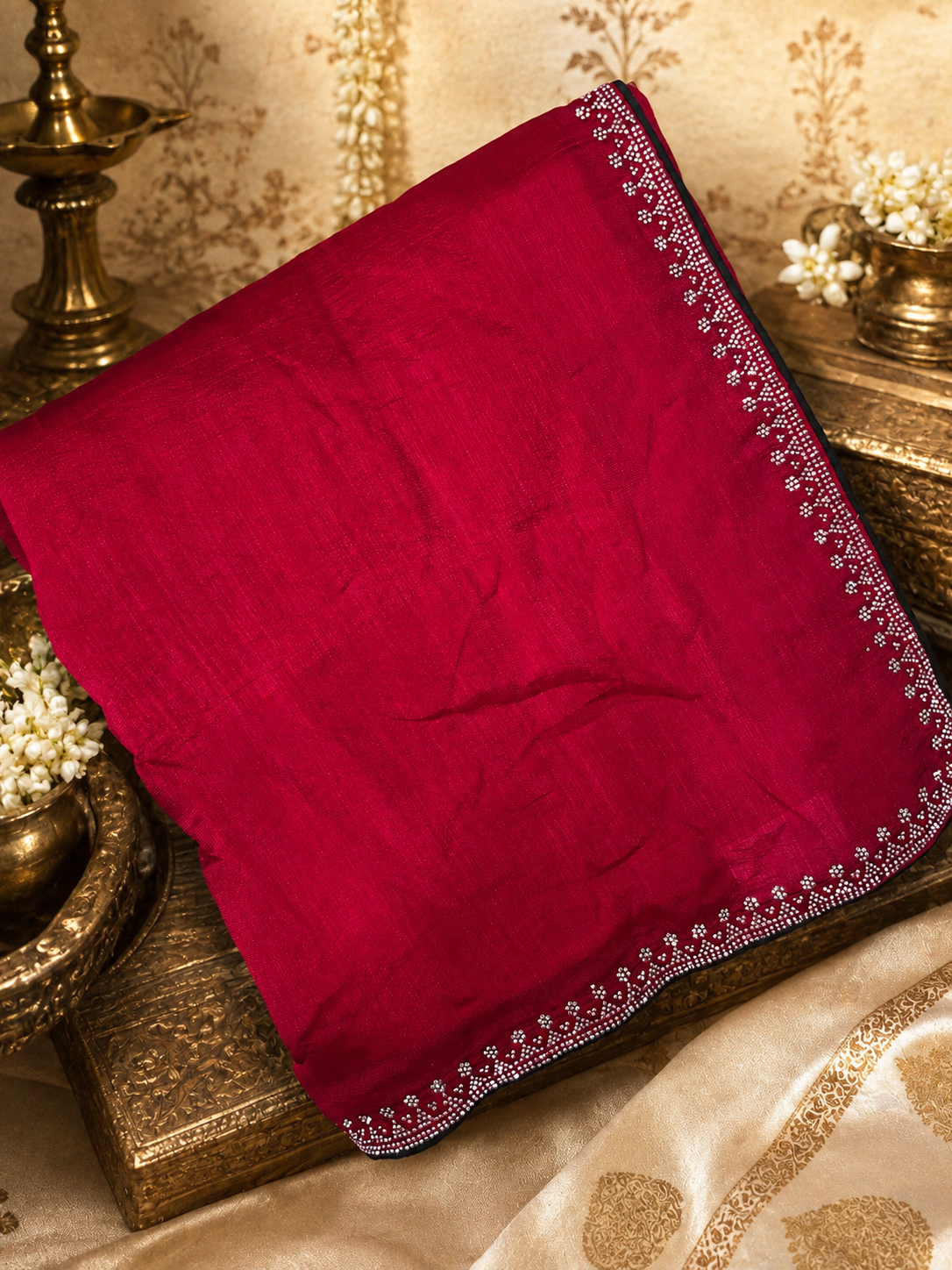 Pure Chinnon Saree ❤️